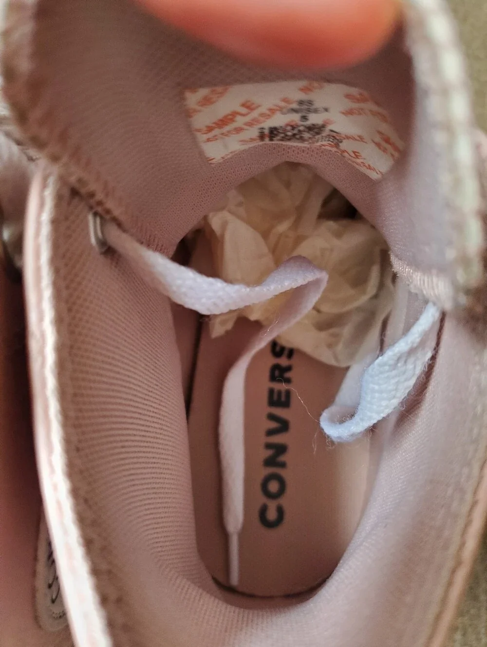 Converse Chuck AllStar HighTops Donut Frosting Pink Leather Rare Sample Release